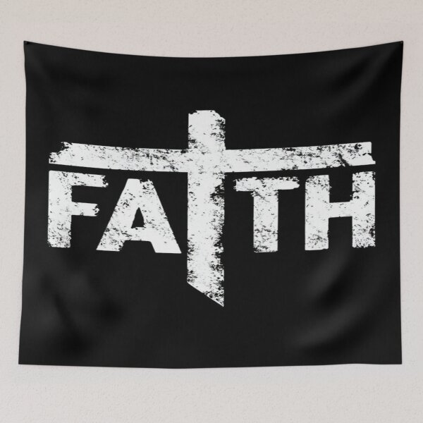 Item preview, Bold FAITH Cross Design – Christian Typography for Believers, Spiritual Gifts & Inspirational Decor designed and sold by Bright Nest Studio.
