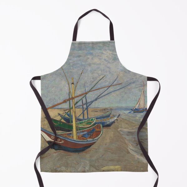 Item preview, Fishing Boats Vincent van Gogh painting Yachts Van Gogh print designed and sold by ArtUnova.