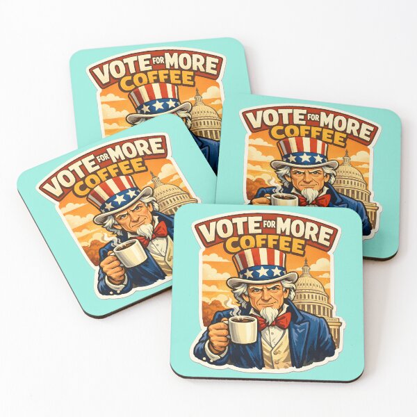 Item preview, Vote for More Coffee, Not Chaos designed and sold by BoralisSynth.