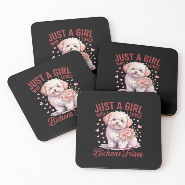 Item preview, Bichon Frise Just A Girl Who Loves Dog Flower Women Floral  designed and sold by PowAcademy.