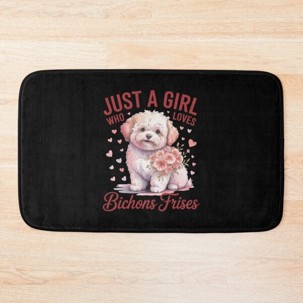 Item preview, Bichon Frise Just A Girl Who Loves Dog Flower Women Floral  designed and sold by PowAcademy.