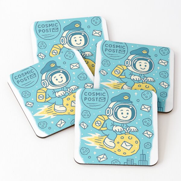 Item preview, Cosmic Postman – Whimsical Sci-Fi Mail Carrier Illustration designed and sold by Zara’s shop.
