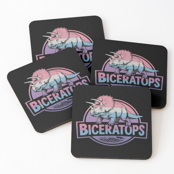 Item preview, Biceratops Bisexual Dinosaur LGBT Pride  designed and sold by MarryIsMonth.