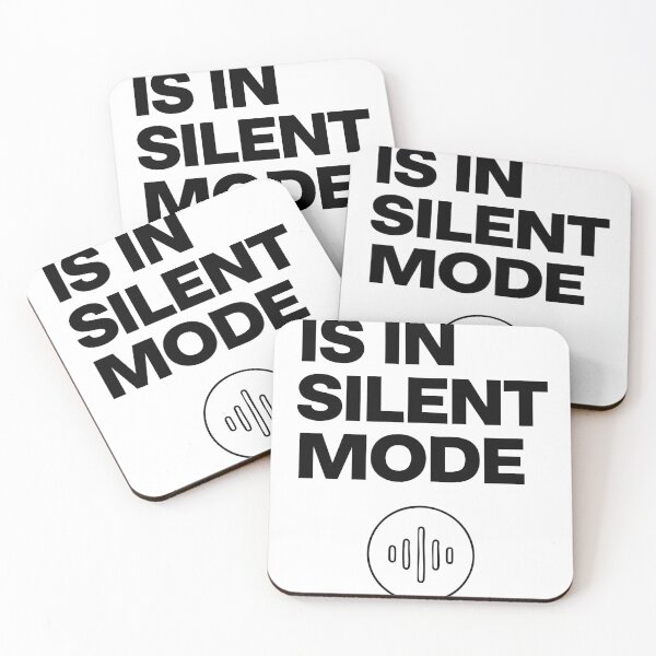 Item preview, "IS IN SILENT MODE" Typographic Design designed and sold by iwzzuel.