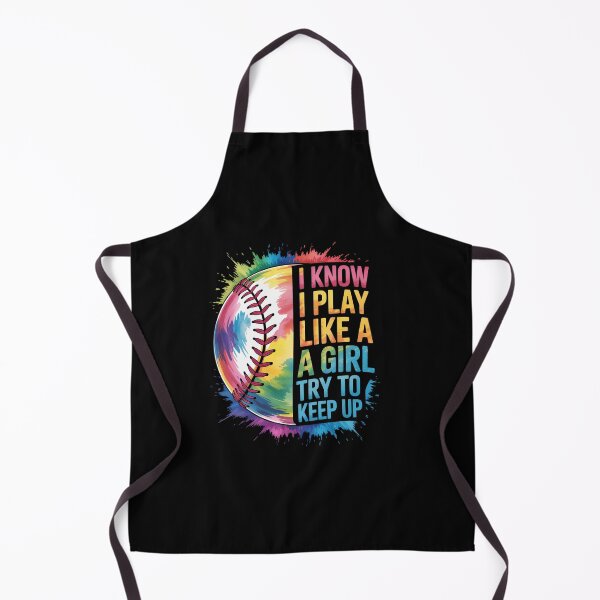 Item preview, I Know I Play Like A Girl Try To Keep Up Softball designed and sold by RayhendersonArt.