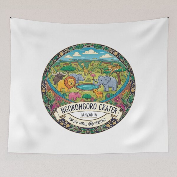 Item preview, NGORONGORO CRATER TANZANIA designed and sold by likbatonboot.
