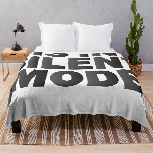 Item preview, "IS IN SILENT MODE" Typographic Design designed and sold by iwzzuel.