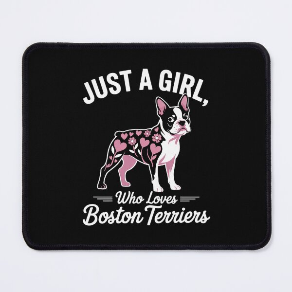 Item preview, Boston Terrier Just A Girl Who Loves Dog Flower Women Floral designed and sold by PowAcademy.