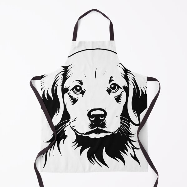 Item preview, Gentle Golden Retriever Portrait in Classic Monochrome Style. designed and sold by MissYouONLY.