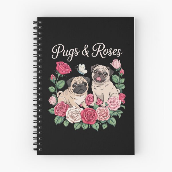Item preview, Botanical Black Pug Garden - Floral Dog Owner Pet Lover  designed and sold by MythWoot.