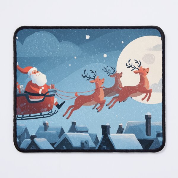 Item preview, Santa Hurrying with Gifts postcard designed and sold by yumas.