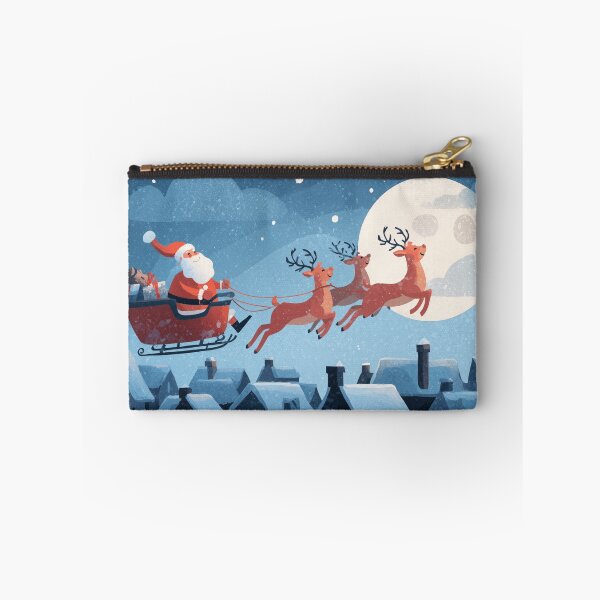 Item preview, Santa Hurrying with Gifts postcard designed and sold by yumas.
