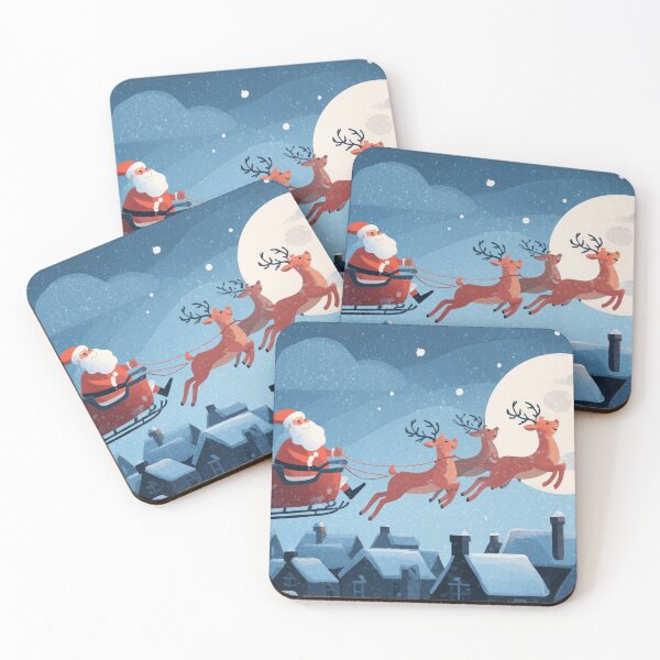 Item preview, Santa Hurrying with Gifts postcard designed and sold by yumas.