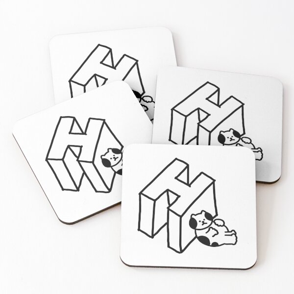 Item preview, a Cat next to H designed and sold by superbaechoo.