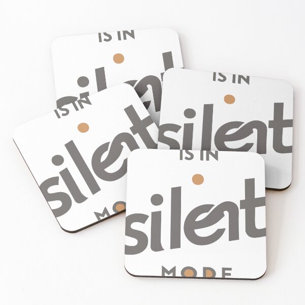Item preview, "IS IN SILENT MODE" Typographic Design designed and sold by iwzzuel.
