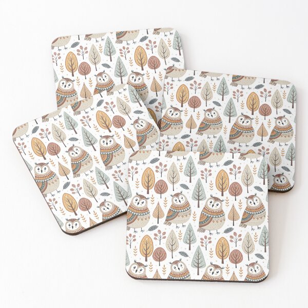 Item preview, Cozy Owl in Forest designed and sold by Shuga-Design.