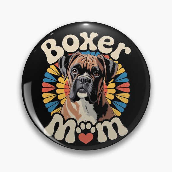 Item preview, Boxer Mom Mum Dog Floral Flower  designed and sold by PowAcademy.