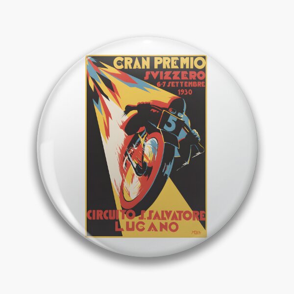 Item preview, Swiss Grand Prix Lugano 1930 Motorcycle Race Poster designed and sold by CharlieDesings.