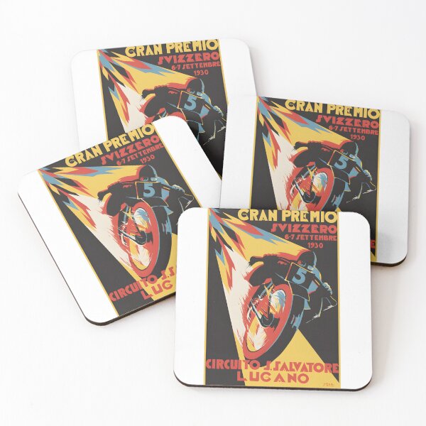 Item preview, Swiss Grand Prix Lugano 1930 Motorcycle Race Poster designed and sold by CharlieDesings.