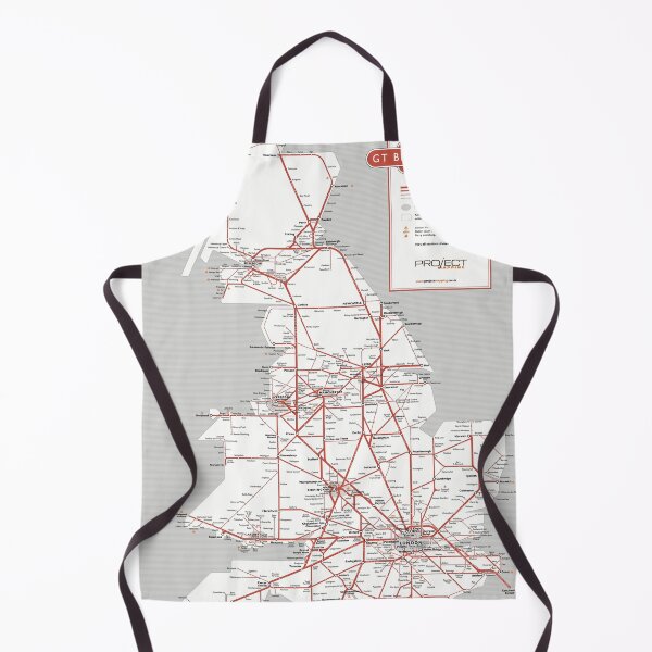 Item preview, GBR train/rail map retro style 2026 designed and sold by MrMappy.