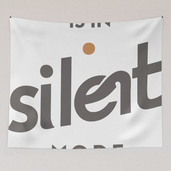 Item preview, "IS IN SILENT MODE" Typographic Design designed and sold by iwzzuel.