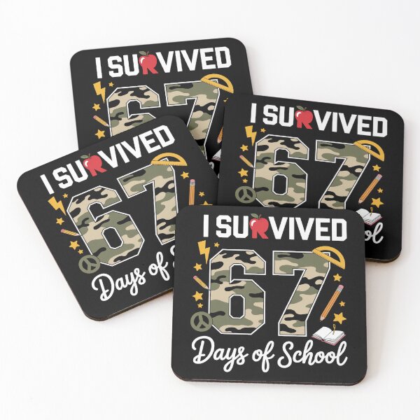 Item preview, I Survived 67 Days Of School Camouflage designed and sold by RayhendersonArt.