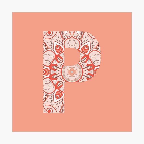 Item preview, Pink P Mandala designed and sold by abirose30.