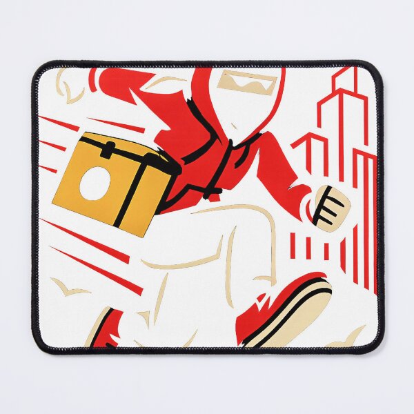 Artikelvorschau, Urban Ninja Courier – Illustration eines Straßencomic-Lieferhelden entworfen und verkauft von Zara’s shop.