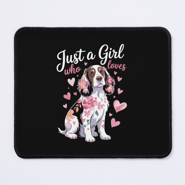 Item preview, Brittany Spaniel Just A Girl Who Loves Dog Flower Floral designed and sold by PowAcademy.