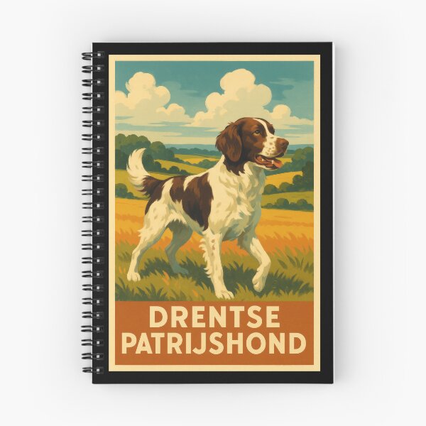 Item preview, Drentsche Patrijshond Field Portrait designed and sold by Flying Doggo.