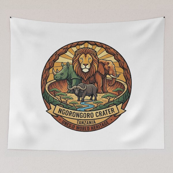 Item preview, NGORONGORO CRATER TANZANIA designed and sold by likbatonboot.