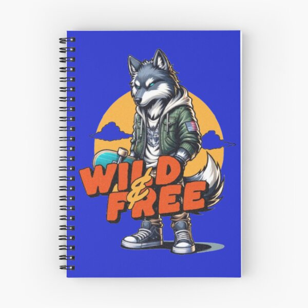 Item preview, Skater Wolf – Urban Wild Style Illustration designed and sold by WAKYSHOP.