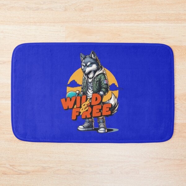 Item preview, Skater Wolf – Urban Wild Style Illustration designed and sold by WAKYSHOP.