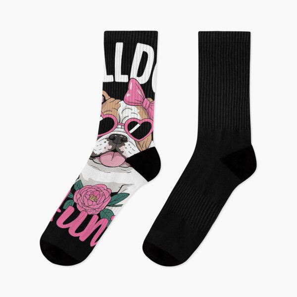Item preview, Bulldog Aunt Floral Valentine Dog Lover Aunt Women  designed and sold by PowAcademy.