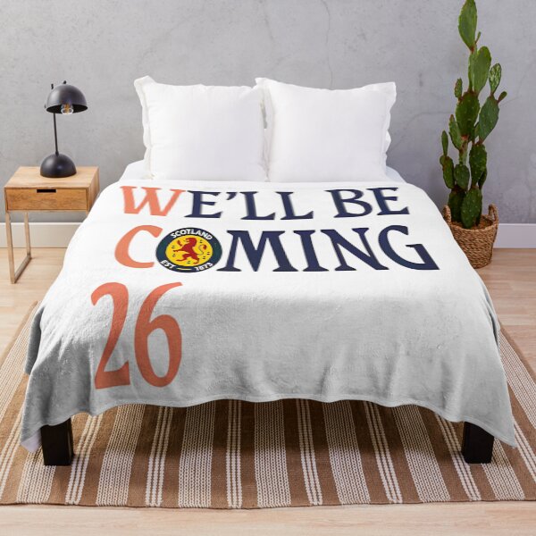 Item preview, We'll Be Coming Scotland Supporter. Football Cup Fan. Player Celebration 26 America designed and sold by StephenSchwarze.