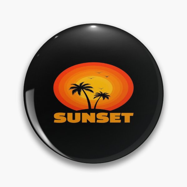 Item preview, Tropical Sunset Silhouette with Palm Trees and Birds – Vibrant Beach Vibes for Summer Lovers designed and sold by Bright Nest Studio.
