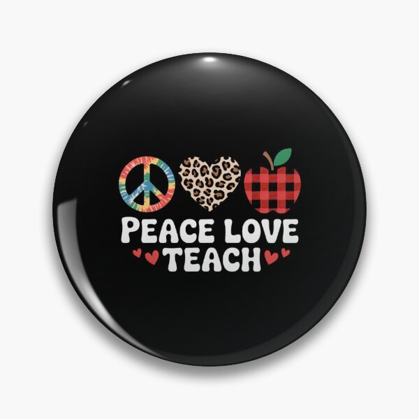 Item preview, Peace Love Teach 100th day of School Teacher Leopard designed and sold by gourpmerzihd.