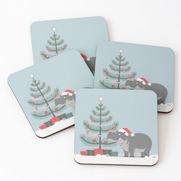Item preview, Hippo Christmas Magic designed and sold by NeatThingLover.