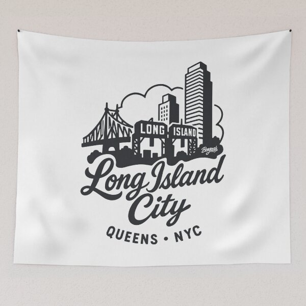 Item preview, Long Island City New York Skyline Block designed and sold by Boogosh.