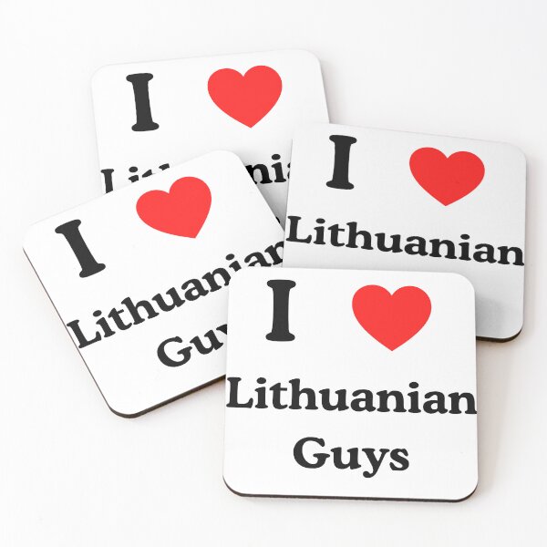 Item preview, Custom Made I Love Lithuanian Guys Text Design designed and sold by AlienTechs.