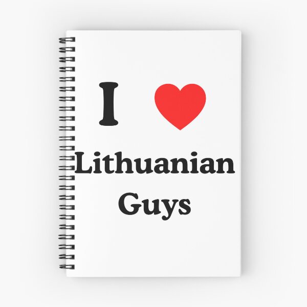 Item preview, Custom Made I Love Lithuanian Guys Text Design designed and sold by AlienTechs.