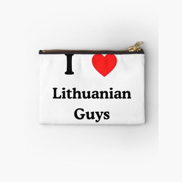 Item preview, Custom Made I Love Lithuanian Guys Text Design designed and sold by AlienTechs.