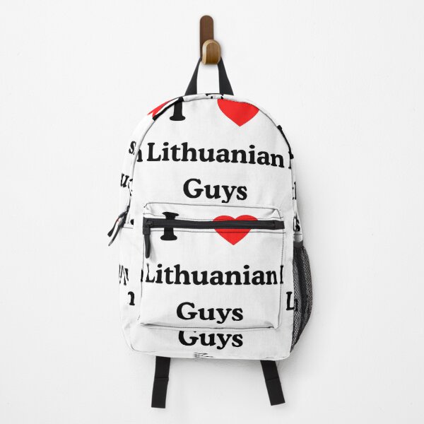 Item preview, Custom Made I Love Lithuanian Guys Text Design designed and sold by AlienTechs.