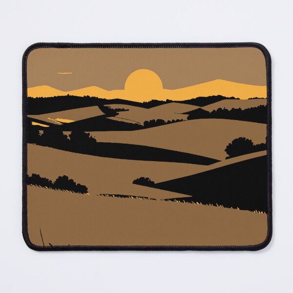 Item preview, wheat fields - Risograph Style Vector Art Collection – Bold Colour Illustrations of Diverse Scenes designed and sold by stephenignacio.