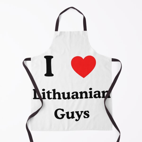 Item preview, Custom Made I Love Lithuanian Guys Text Design designed and sold by AlienTechs.