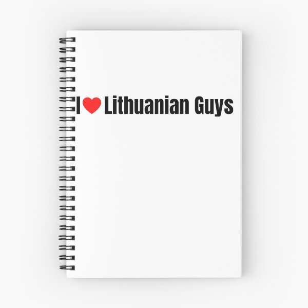 Item preview, I Love Lithuanian Guys Custom Made Lithuanian Pride Text Design designed and sold by AlienTechs.