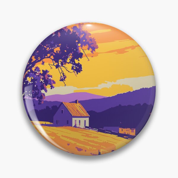 Item preview, the fields - Risograph Style Vector Art Collection – Bold Colour Illustrations of Diverse Scenes designed and sold by stephenignacio.