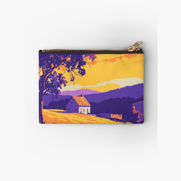 Item preview, the fields - Risograph Style Vector Art Collection – Bold Colour Illustrations of Diverse Scenes designed and sold by stephenignacio.