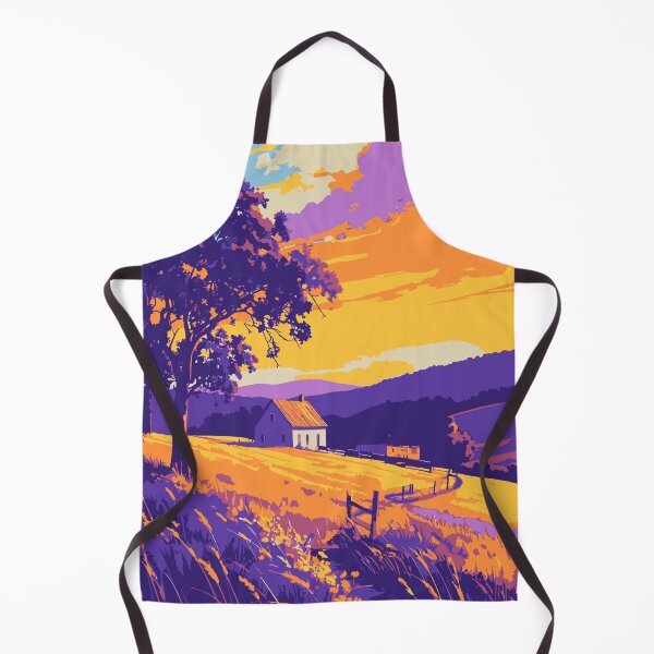 Item preview, the fields - Risograph Style Vector Art Collection – Bold Colour Illustrations of Diverse Scenes designed and sold by stephenignacio.