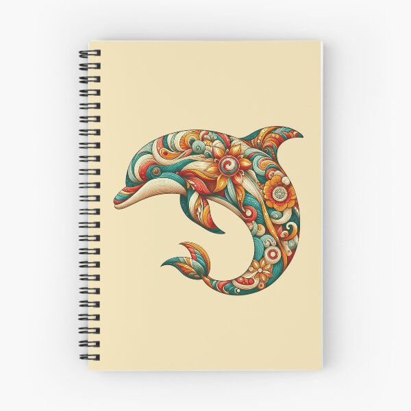 Item preview, Swim with Dolphins in a World of Thai Flower Motifs   designed and sold by Vanich-Panich.